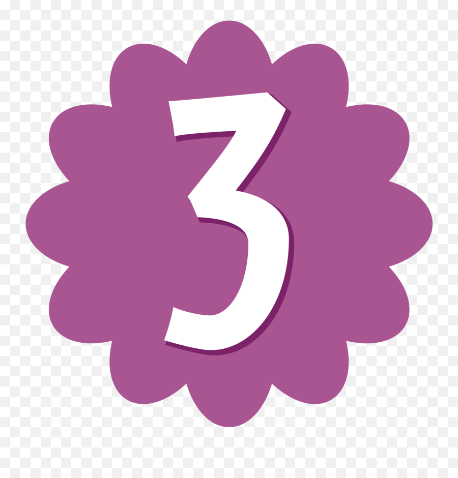 Number 3 Free Png Image - Birthday Number 2 Pink,Number 3 Png