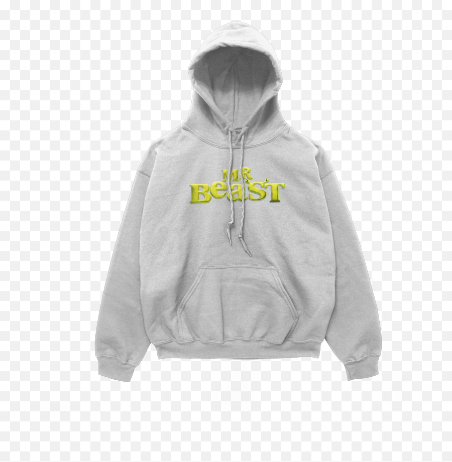 Mrbeast X Shrek The Official Merchandise Drop Hoodie Png Instagram Icon - Gray