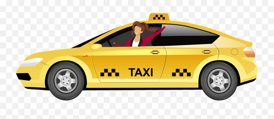 Sedan Car Icon - Download In Line Style Taxi Driver Cartoon Png,Taxi Icon Png