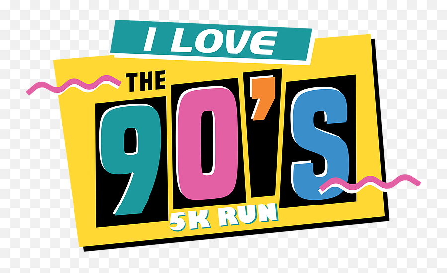 90s 5k Logo No Squiggle Clipart - Love The 90s Png,90s Png
