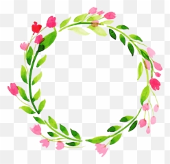 Free Png Watercolor Floral Wreath