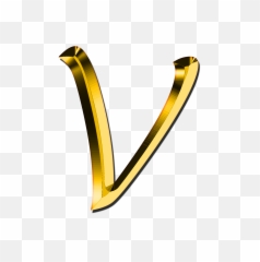 V Letter Png Image - V Letter Png Gold,Letter I Png