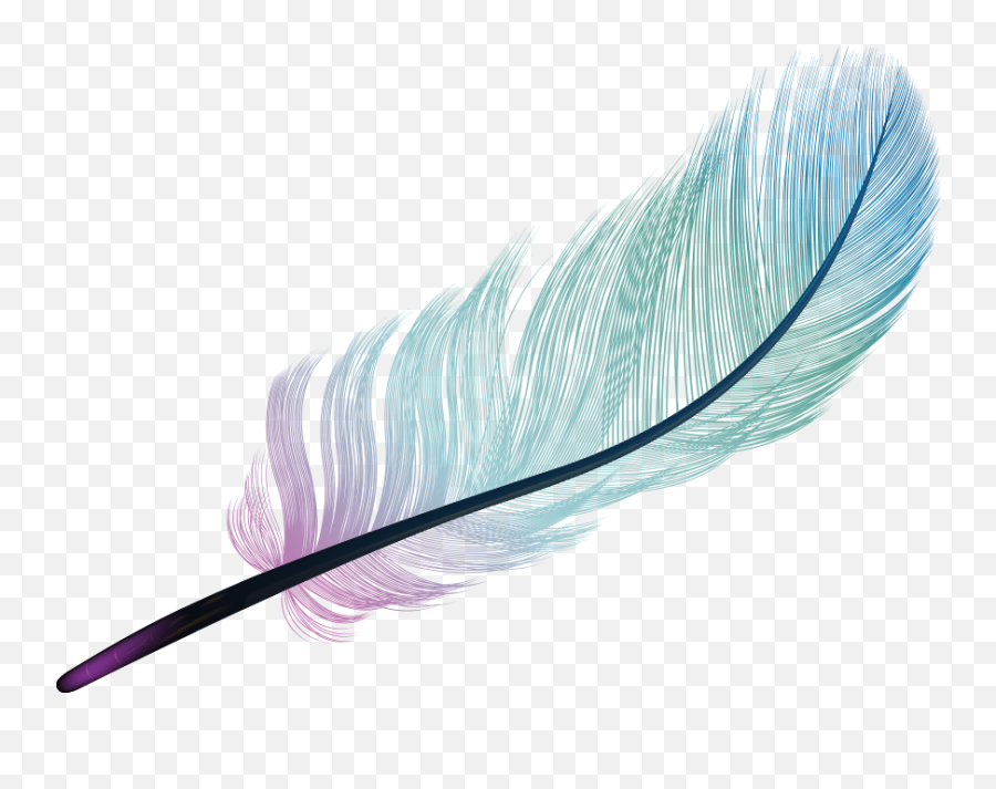 Feather Light Blue Color - Feather Png,Feather Transparent Background