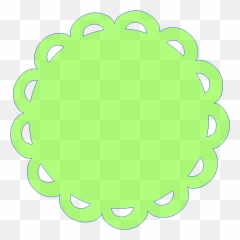 Free Scalloped White Circle Frame Png - Clipartsco Art