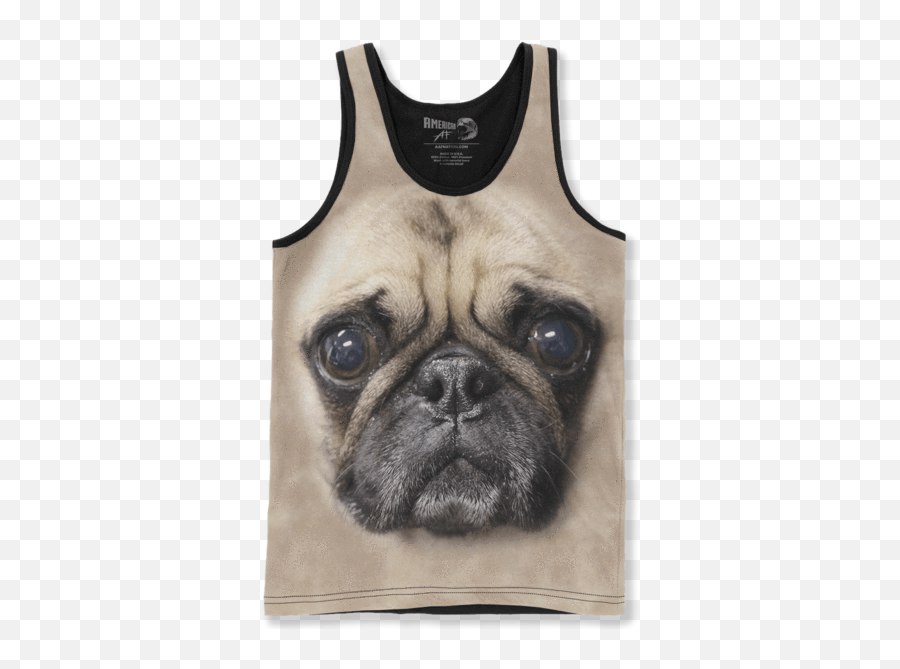 Squints Sandlot Tank Top Png Image With - X Ray Of A Pug,Pug Face Png