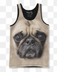 Squints Sandlot Tank Top Png Image With - X Ray Of A Pug,Pug Face Png