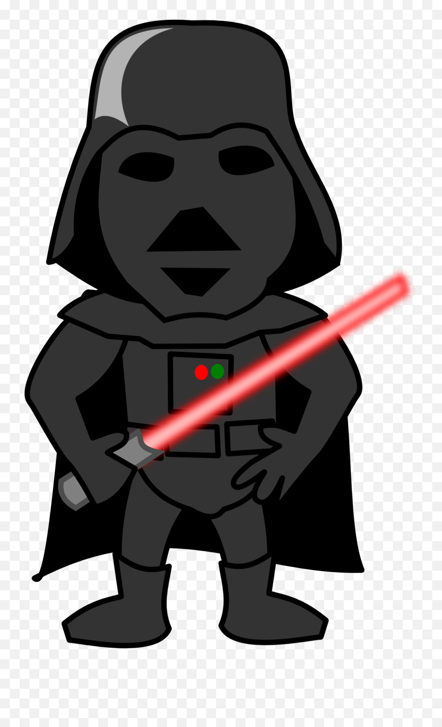Darth Vader Light Sabre Funny - Free Vector Graphic On Pixabay Stars Wars Character Clipart Png,Vader Png