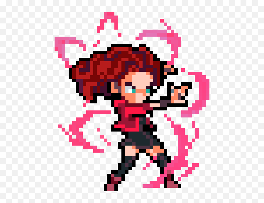 Pixilart - Scarlet Witch By Jako85 Cartoon Png,Scarlet Witch Transparent