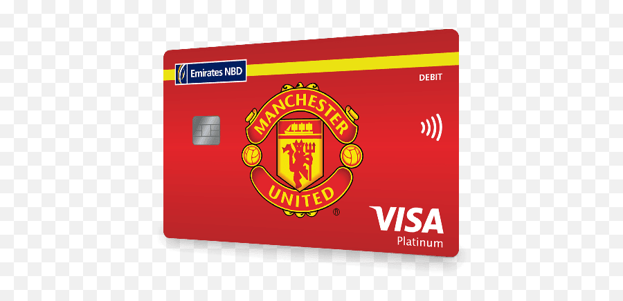 Nbd Manchester United Debit Card Benefits - Emirates Nbd Manchester United Credit Card Png,Man U Logo