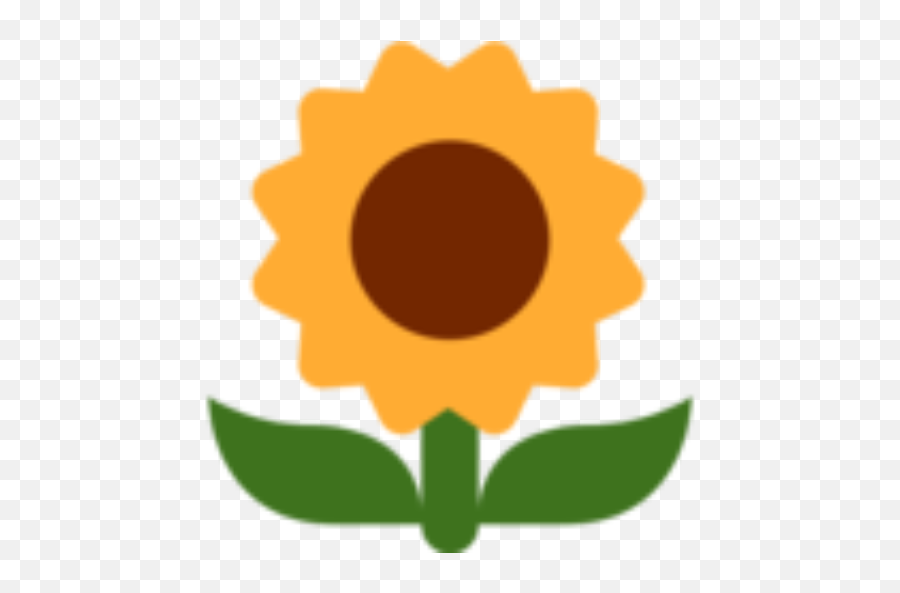 Cropped - Sunflower Emoji Twitter Png,Sun Flower Png