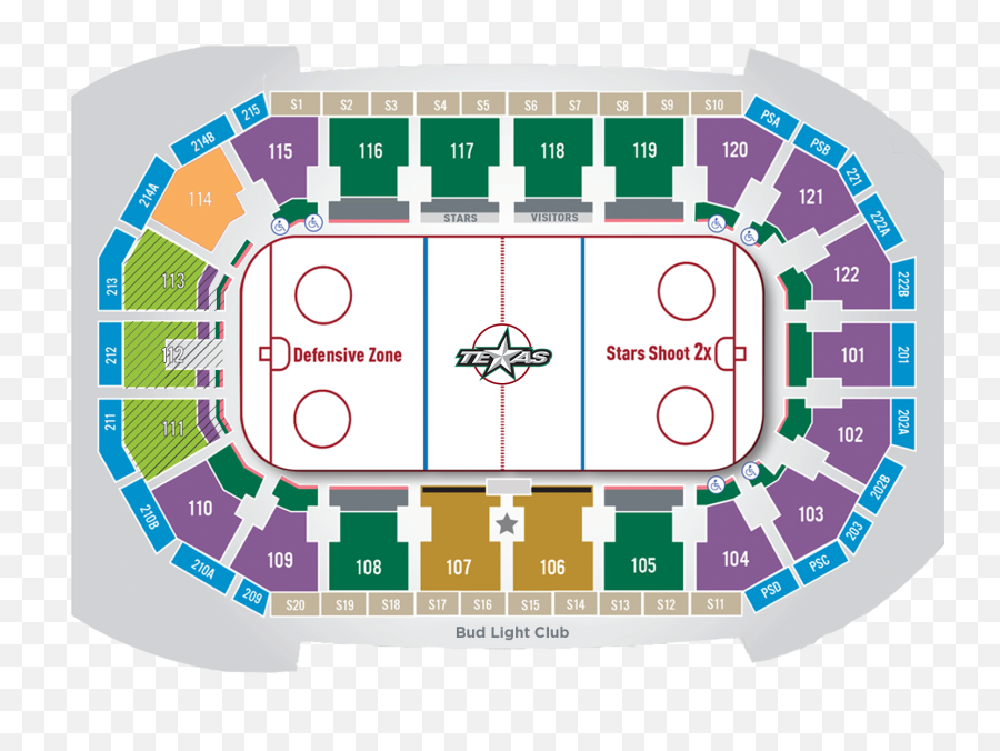 Seating Chart Texas Stars - Center At Cedar Park Png,Texas Star Png