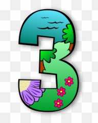 Three Third Day 3 - Free Vector Graphic On Pixabay Numbers Clipart Png,Dry Grass Png