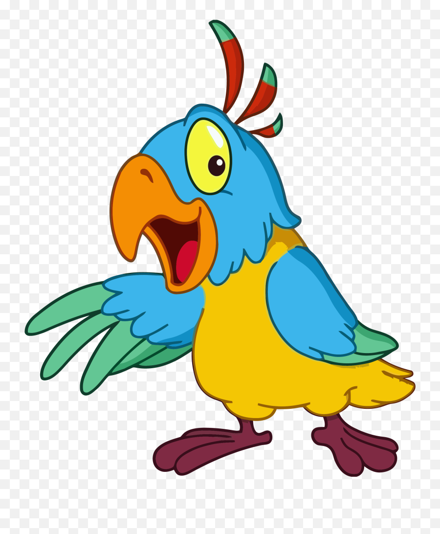 Parrot Bird Clipart Png U2013 Clipartlycom - Bird Clipart,Cartoon Png