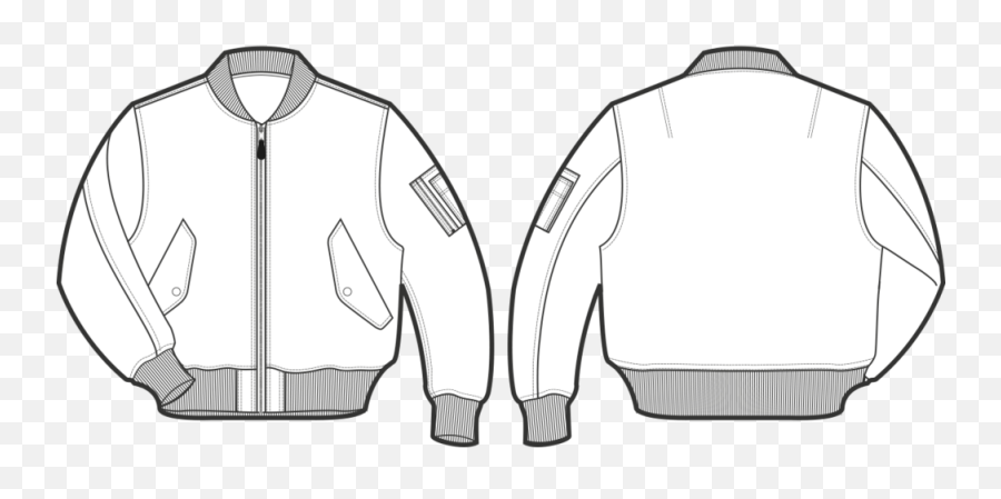 Bomber Jacket Template Png Images Collection For Free Black T Shirt