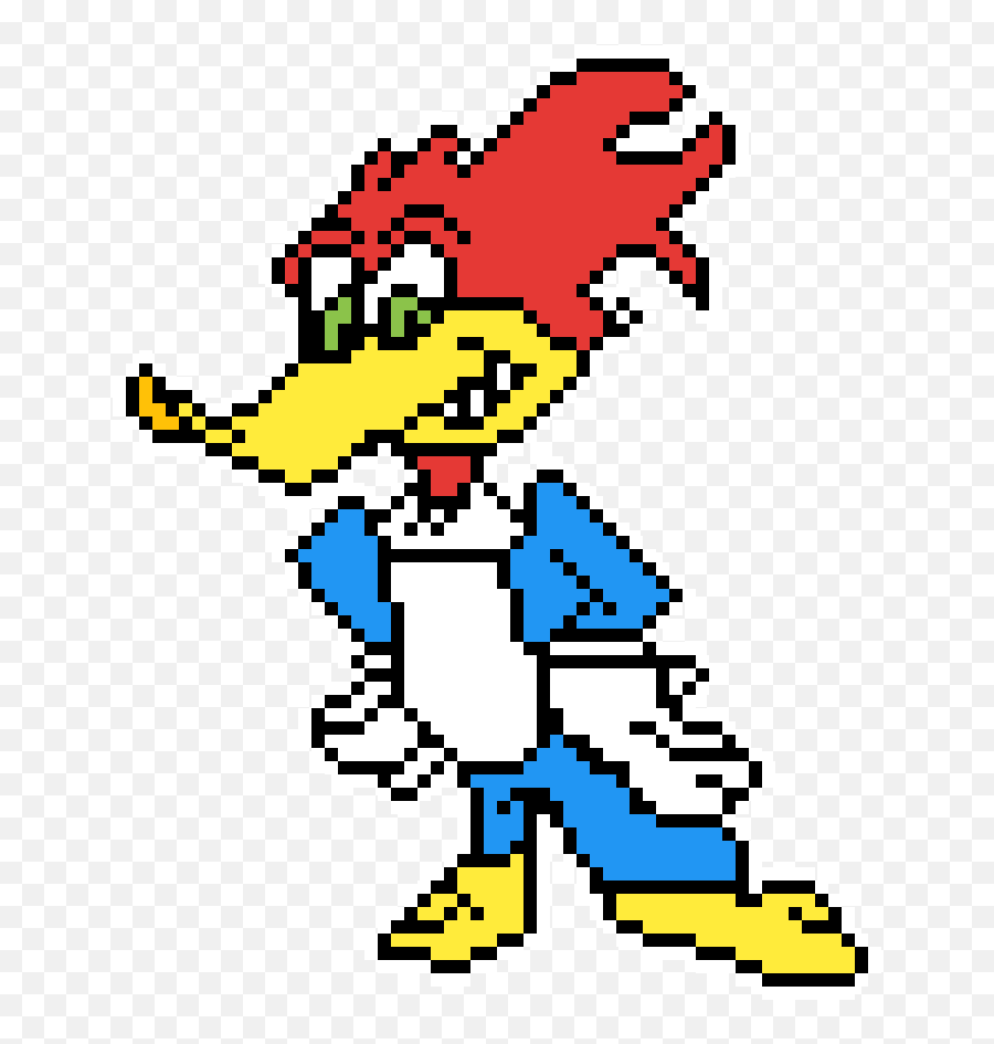 Pixilart - Sprite Woody Woodpecker 1944 By Anonymous Rike Park Png,Woody Woodpecker Png