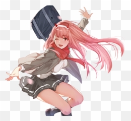 Download Zerotwo 002 Darling - School Girl Two png