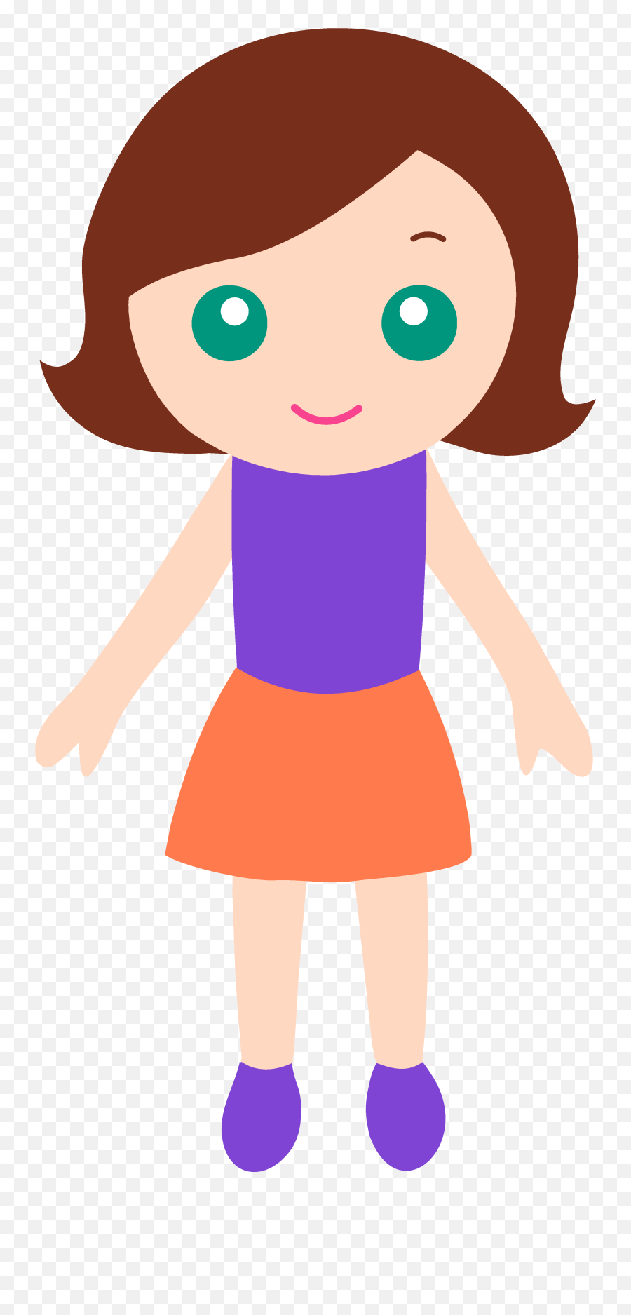 Girl Cartoon Transparent Background - Girl Clipart Transparent Background Png,Girl Transparent Background