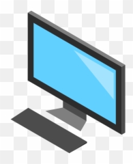 Using The Computer Clipart - Cartoon Transparent Background png