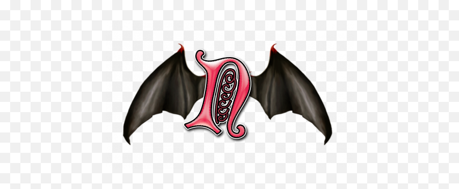 Vampire Bat Alphabet - Png Bat Wings Aesthetic,Bat Wings Png