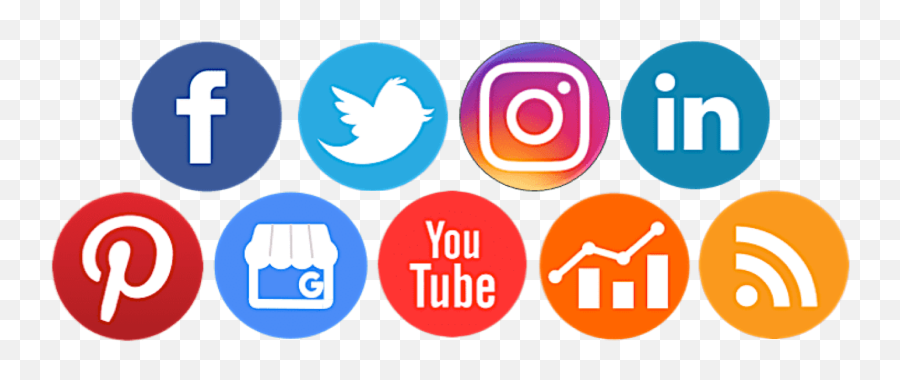 Social Media Icons Png Transparent - Social Media Platforms Icons Png,Social Media Logos