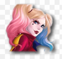 Download Pin By Kimberl Y - Harley Quinn And Joker Drawings Png,Harley Quinn Logo Png