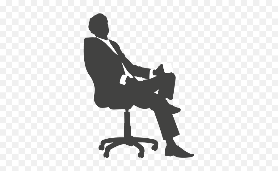 Pin - Businessman Silhouette Sitting Png,Sitting Silhouette Png