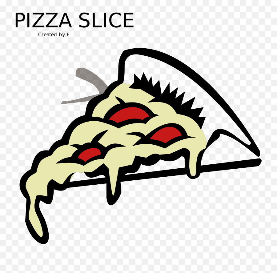 Pizza Slice Svg Vector - Cartoon Baby Pizza Transparent Background Png,Pizza Slice Clipart Png