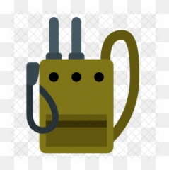 Military Radio Icon Of Flat Style - Png