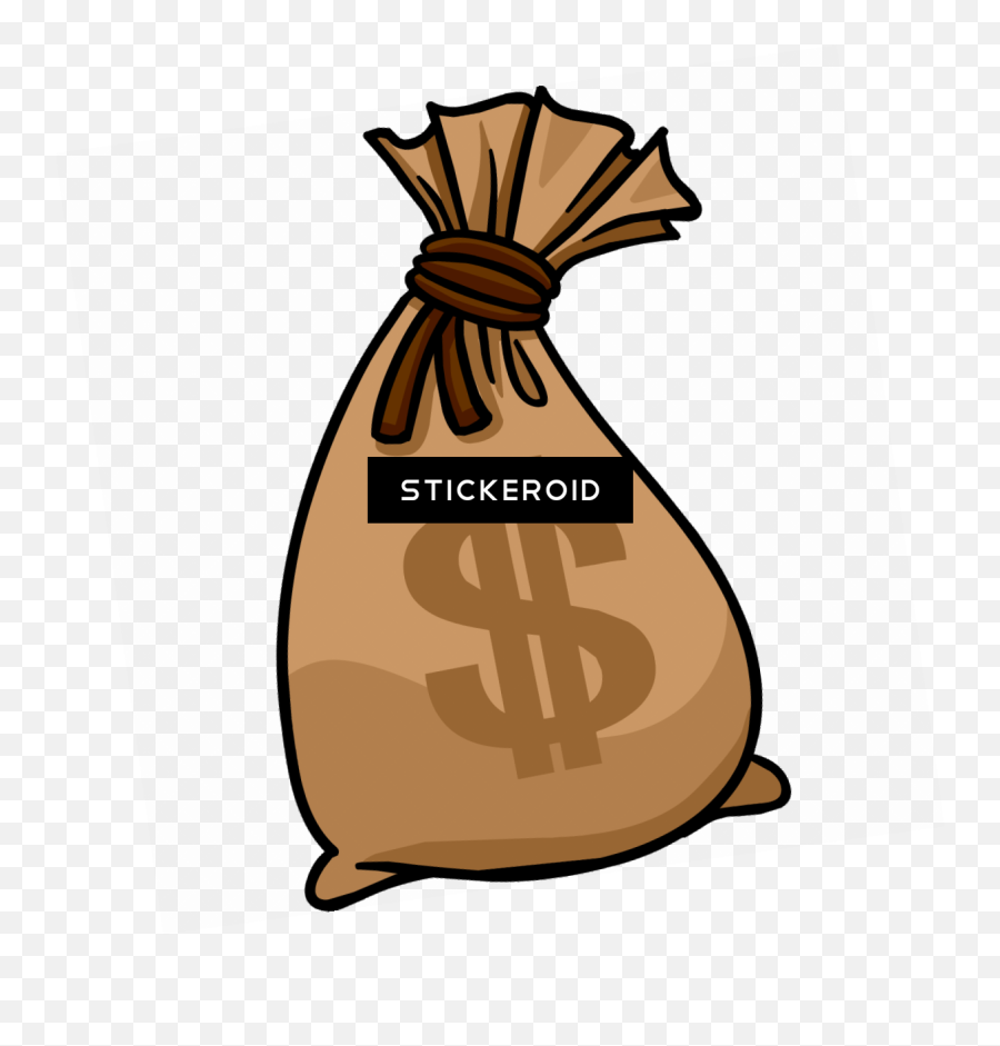 Cartoon Money Bag Png Transparent - Money Bag Clipart Png,Money Bag Png