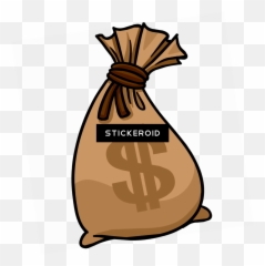 Cartoon Money Bag Png Transparent - Clipart