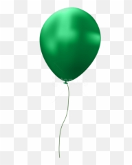Green Single Balloon Png Images - Dark