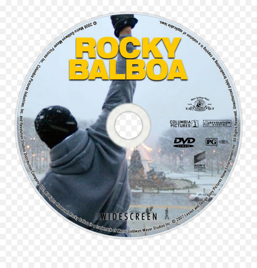 Download Hd Rocky Balboa Dvd Disc Image - Rocky Balboa Dvd Cover Png,Rocky Balboa Png