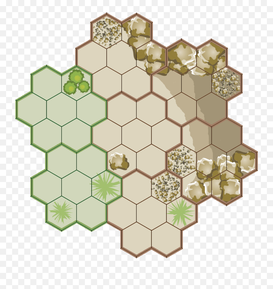 Download Hexagon Tile Map - Hexagon Map Png,Hex Grid Transparent
