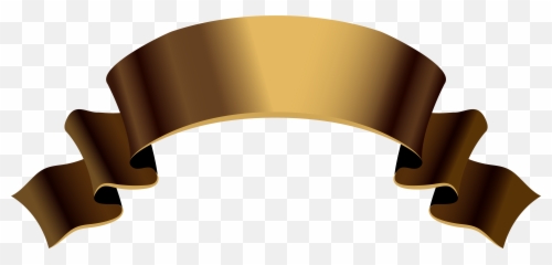 Download Old Gold Banner Png Clipart Image - Dark Purple Ribbon