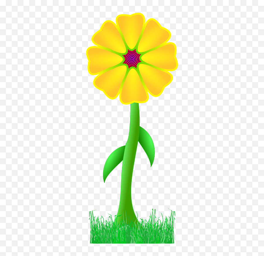 Yellow Flower - Happy Png,Green And Yellow Flower Logo