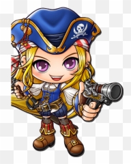 Maple Story Pirate Art Chibi Girl - png