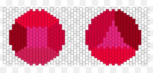 Garnet Gems Steven Universe Bead Pattern Peyote - Vertical Png,Steven Universe Garnet Png
