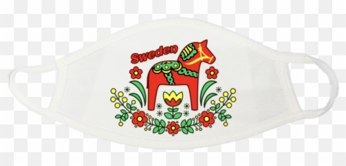 Sweden Dala Horse Face Mask - Will Remove For Wine Face Mask Png,Horse Mask Png