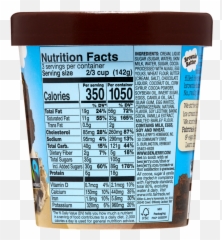 Ben U0026 Jerryu0027s Brownie Batter Core Pint - Delivered In Minutes Nutrition Facts Label Png,Ben And Jerry's Logo