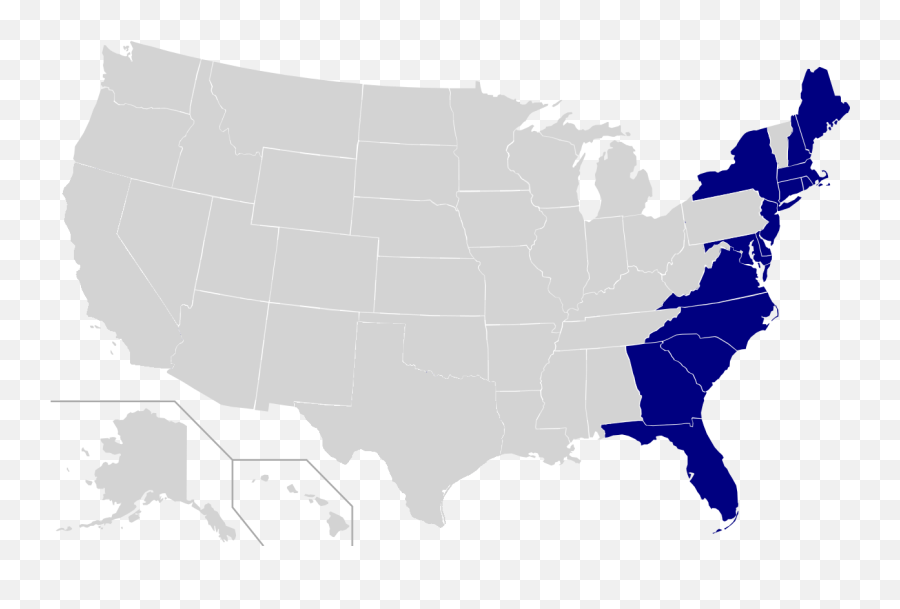 East Coast Of The United States - 4th Grade Region Map Png,Icon Guide Skyline Cities