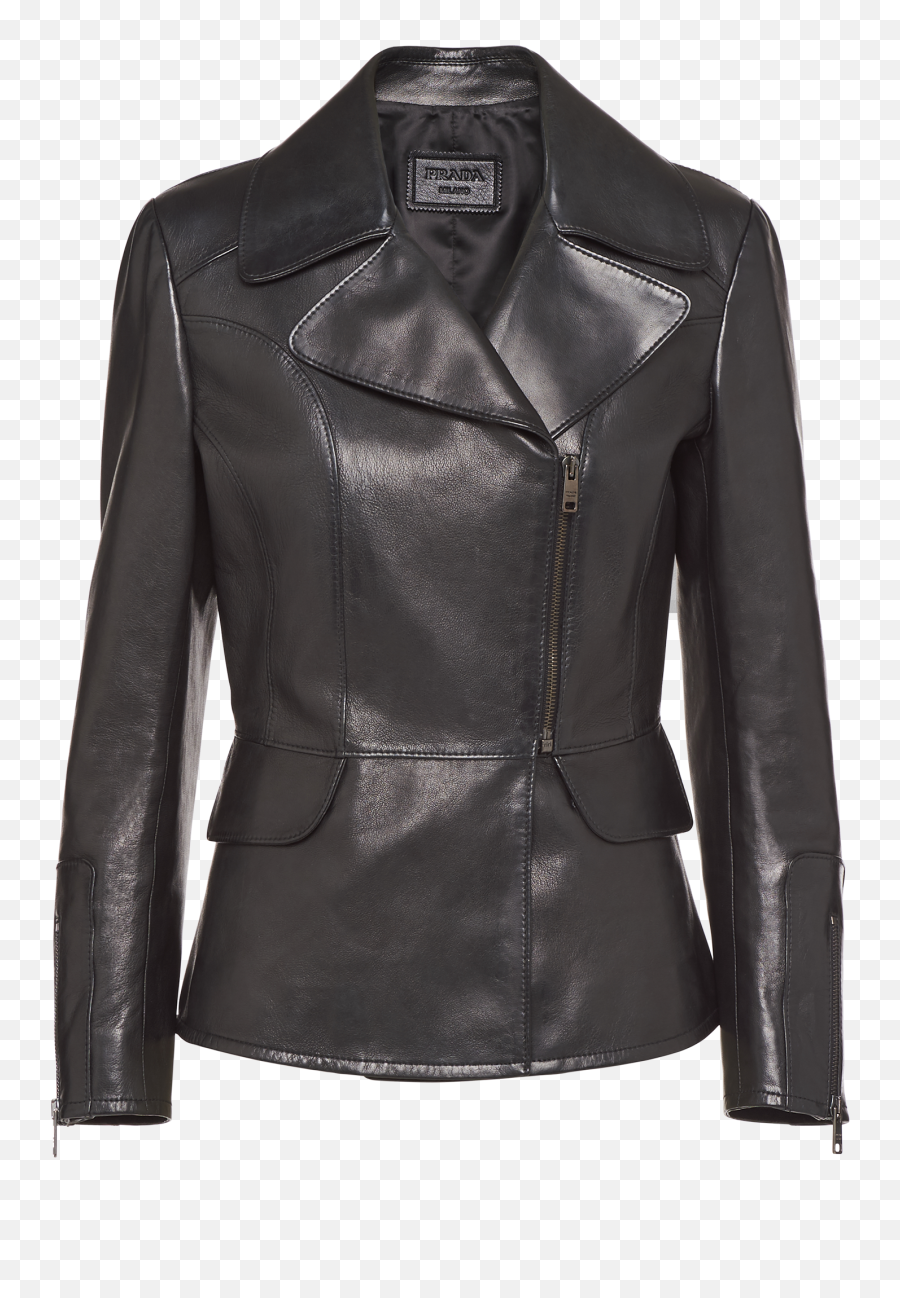 Black Nappa Leather Jacket - Solid Png,Icon Denim Motorcycle Jacket