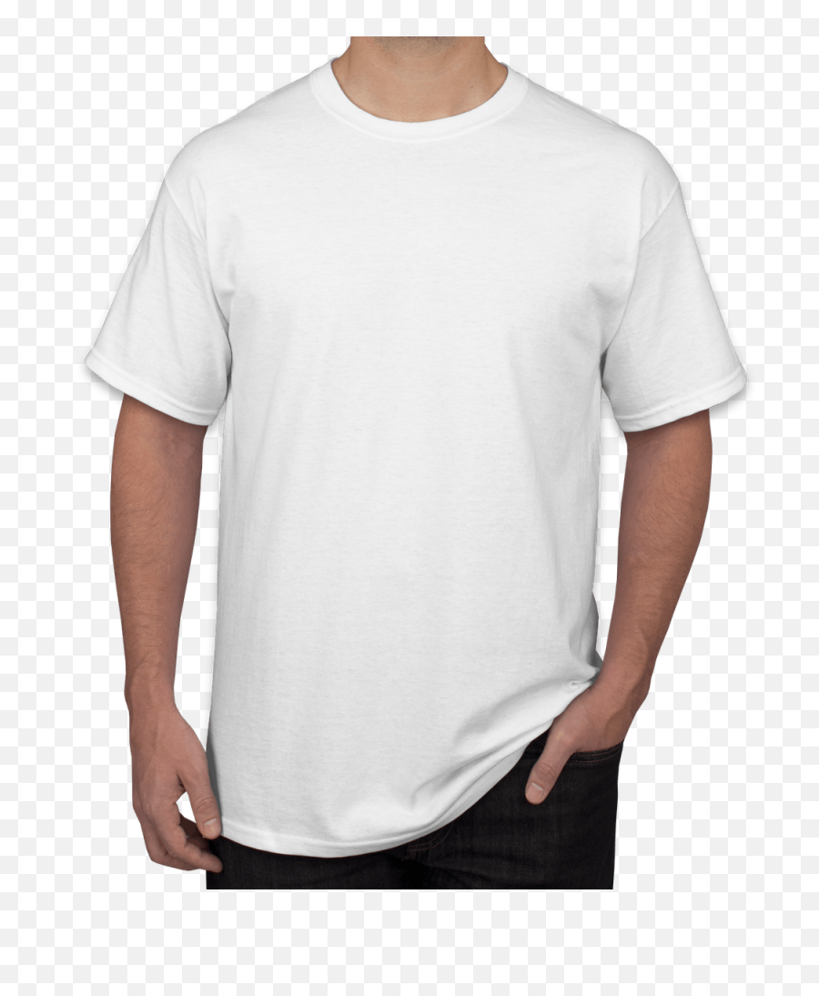 White T Shirt Front And Back Png - Gildan White T Shirts,White T Shirt Transparent