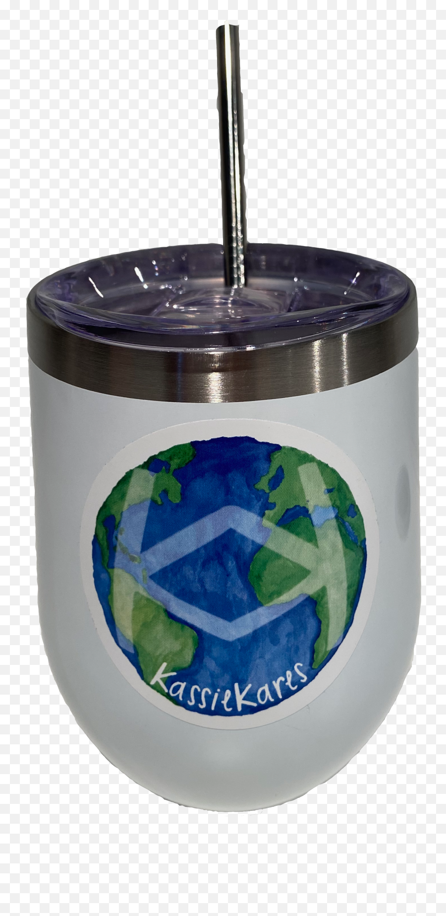 Insulated Wine Tumbler With Ss Straw Kassiekares - Cylinder Png,Therese Of Lisieux Icon
