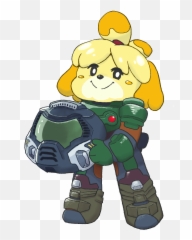 Female Slayer - Page 2 Doom Eternal Doomworld Isabelle And Doomguy Armor png
