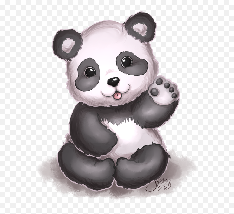 Download Drawn Panda Little - Cute Cartoon Cutie Panda Cartoon Panda Cute Png,Cute Panda Png