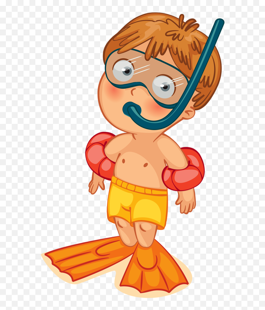 Download Hd Cartoon Person Swimming Png Transparent - Breathing Underwater Clipart,Swimming Png