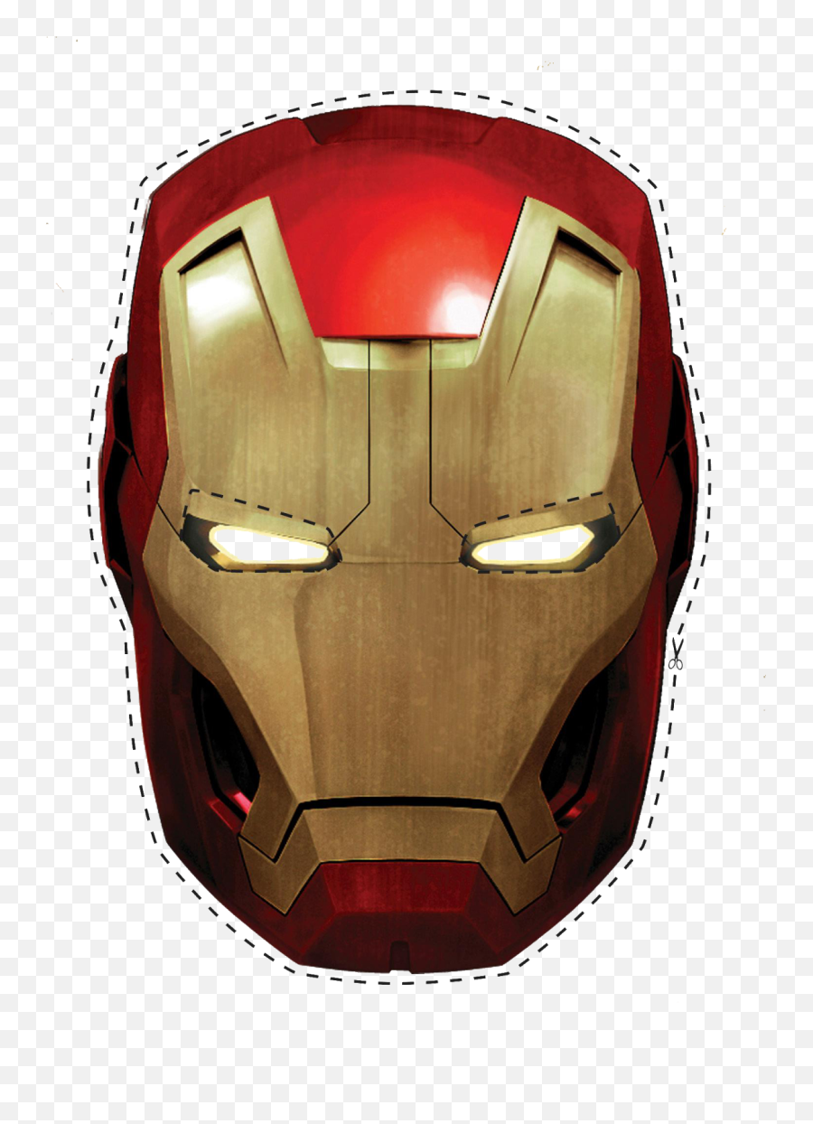 Free Printable Iron Man Mask - Iron Man Mask Printable Png,Iron Man Helmet Png
