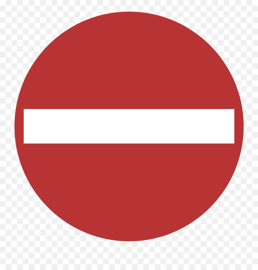 Road Sign No Entry Free Image Download Png Forbidden Icon