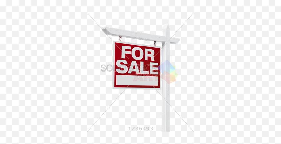 Stock Photo Of Vector White And Red Hanging For Sale Sign - House For Sale Png,Stop Sign Transparent Background