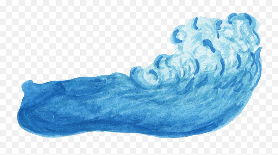 Watercolor Ocean Wave Transparent - Wave Watercolor Png,Ocean Transparent Background